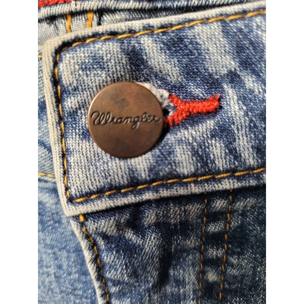 Wrangler Jeans Womens 7 Blue Straight Leg Stretch 5-Pocket 1018MWZSW 28x29 - Picture 6 of 14